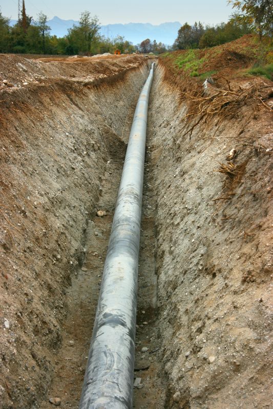 Gas Pipe Trenching